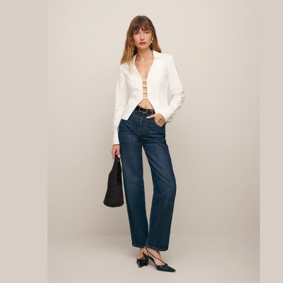 Reformation Carson top | White🎉SALE🎀 NEW - Picture 4 of 7